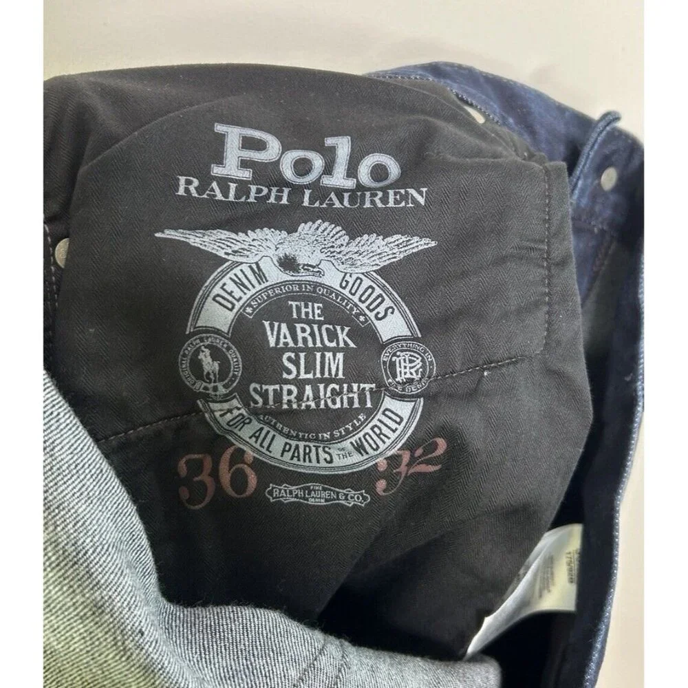 Polo by Ralph Lauren Men's Slim Jeans - Dark Blue - Picture 14 of 15